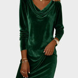 Frosina | Vestido de terciopelo holgado