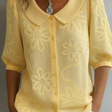 Elisenda | Blusa ligera floral elegancia natural
