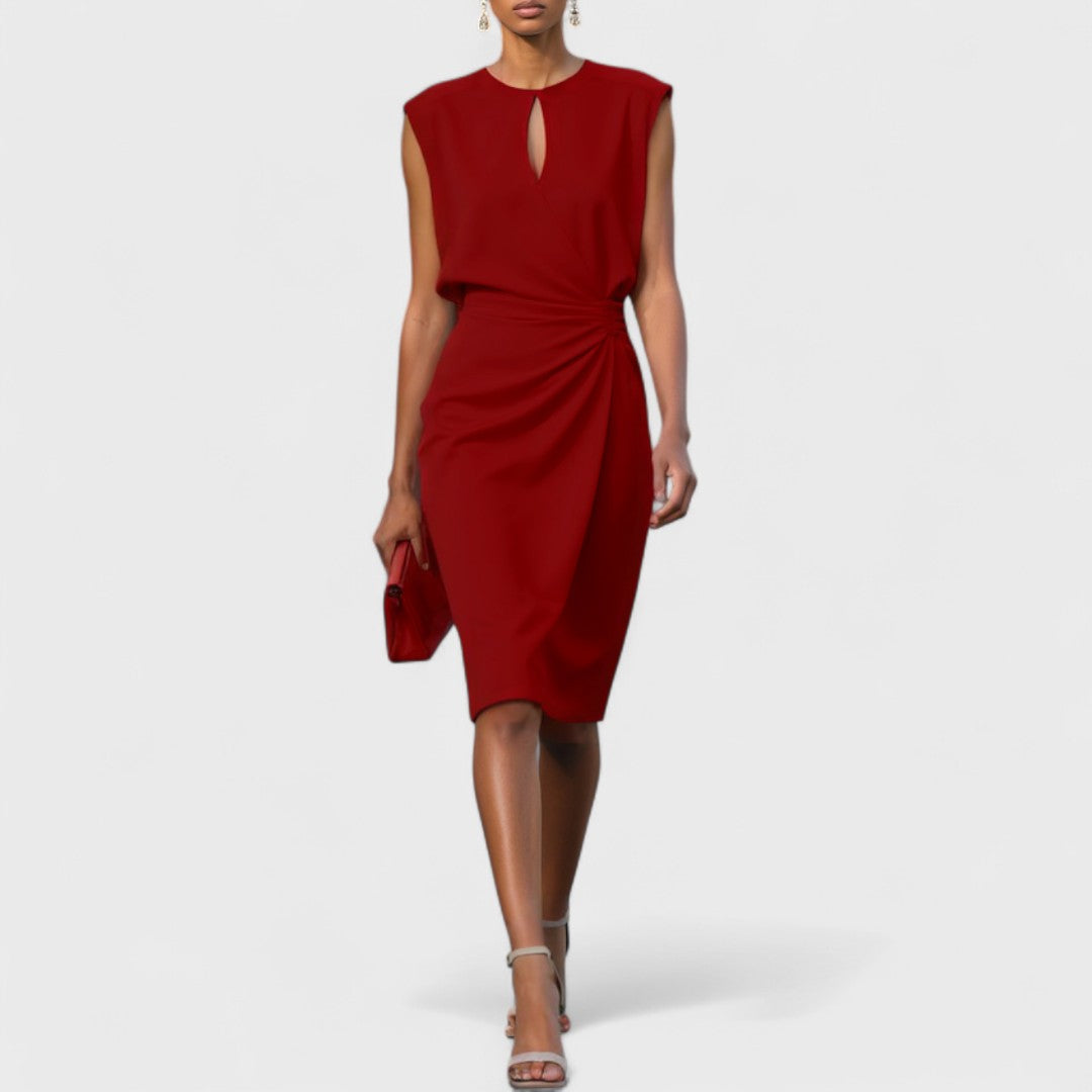 Olena | Vestido midi cruzado elegante