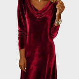 Frosina | Vestido de terciopelo holgado