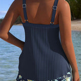 Glenda | Tankini a rayas con bragas de playa de dos piezas