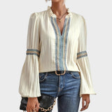 Delisa | Blusa vintage con cuello en V