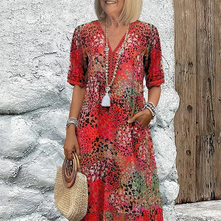 Lia | Vestido Midi para Mujer en Tela Ligera