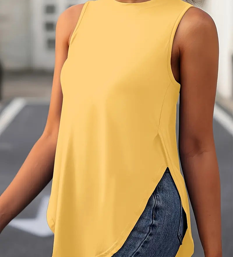 Sophia | Top Casual Sin Mangas Ajuste Relajado