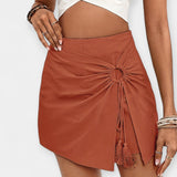 Andreína | Pantalones cortos de tiro alto con falda