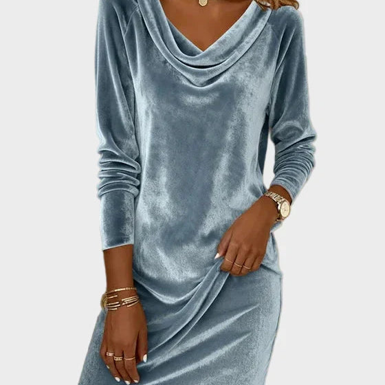 Frosina | Vestido de terciopelo holgado