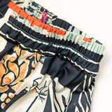 Arce | Pantalones Rectos de Cintura Alta con Estampado Floral