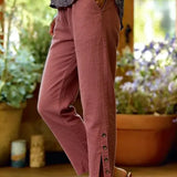 Calista | Pantalones Casuales de Corte Suelto con Botones