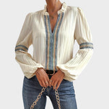 Delisa | Blusa vintage con cuello en V