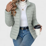 Philipa | Elegante chaqueta larga con cuello alto