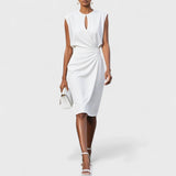 Olena | Vestido midi cruzado elegante