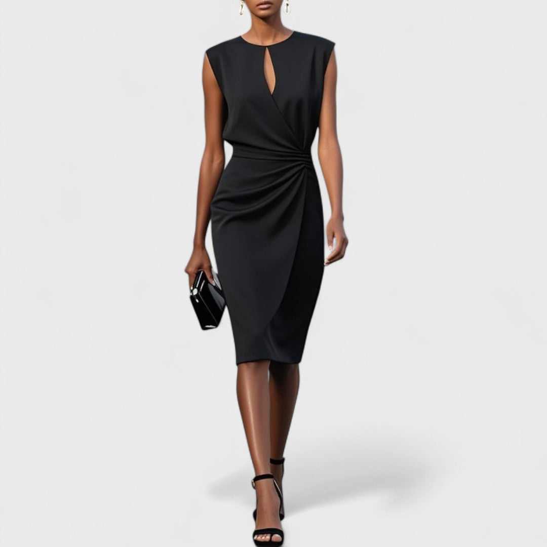 Olena | Vestido midi cruzado elegante