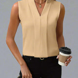 Roma | Blusa sin mangas con escote en V
