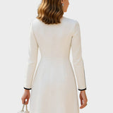 Ksenia | Vestido midi de contraste