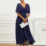Brisa | Vestido Helena Midi Formal con Escote en V