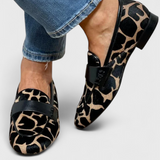 Annelore | Mocasines de Cuero con Tacón Bajo y Diseño Exclusivo