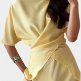 Veleda | Conjunto de Top con Tiras Cruzadas y Falda Fluida