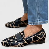 Annelore | Mocasines de Cuero con Tacón Bajo y Diseño Exclusivo