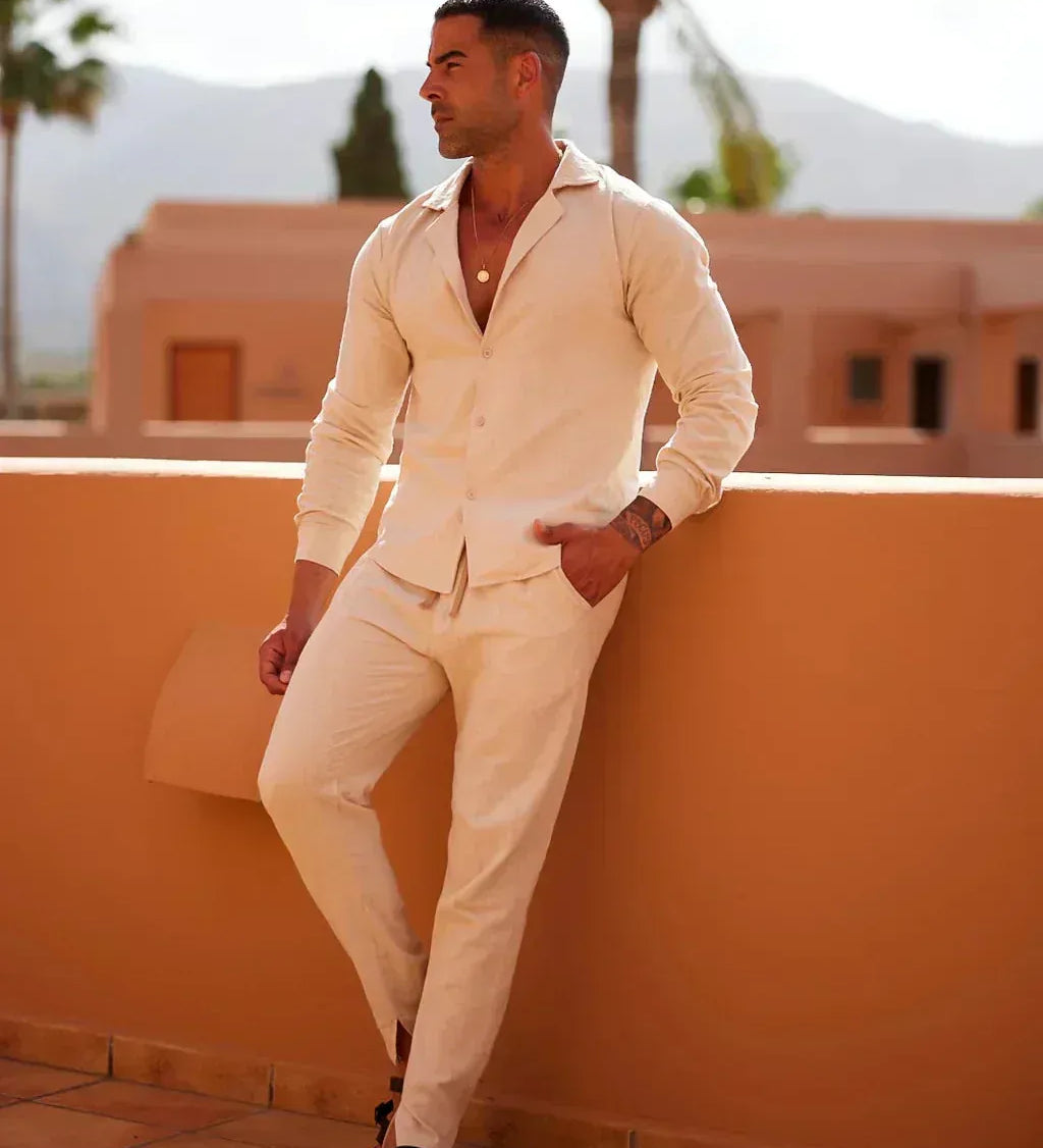 Joel™ | Conjunto de lino premium