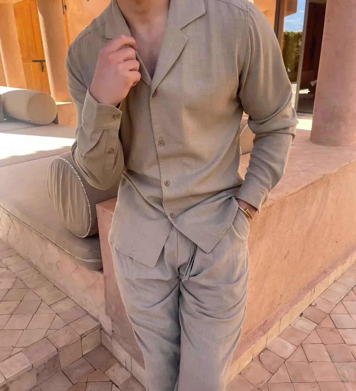 Joel™ | Conjunto de lino premium