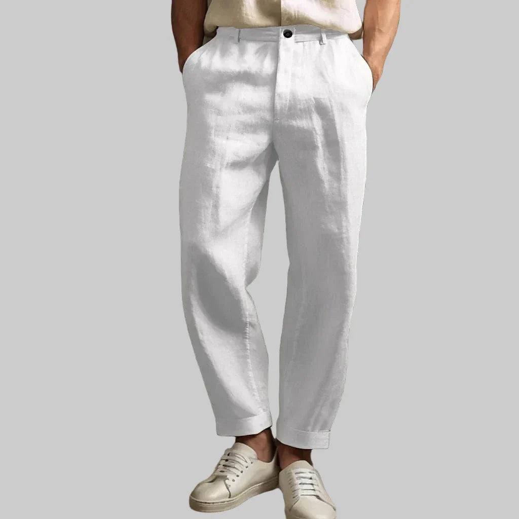 Dragutin | Comodidad y estilo incomparables con pantalones de lino y algodón