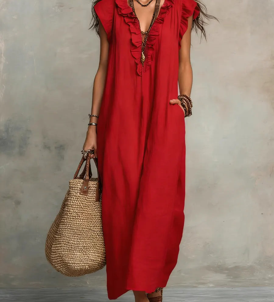 Elisabete | Vestido Largo Bohemio de  Algodón