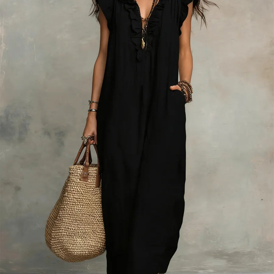 Elisabete | Vestido Largo Bohemio de  Algodón