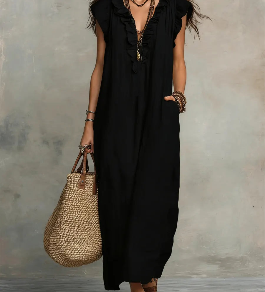 Elisabete | Vestido Largo Bohemio de  Algodón