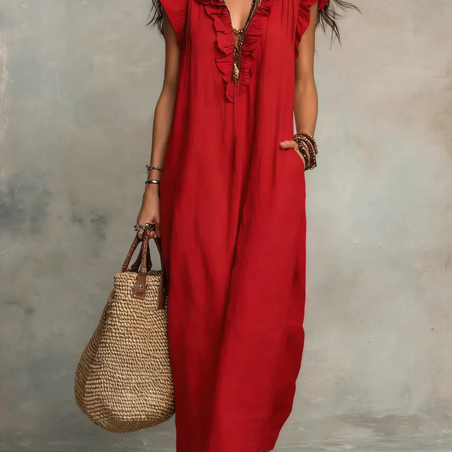 Camélia | Vestido Largo Bohemio Fluido