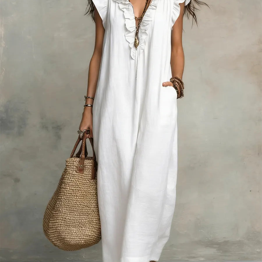 Camélia | Vestido Largo Bohemio Fluido