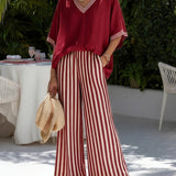 Heidi | Conjunto lino a rayas