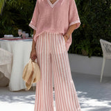 Heidi | Conjunto lino a rayas