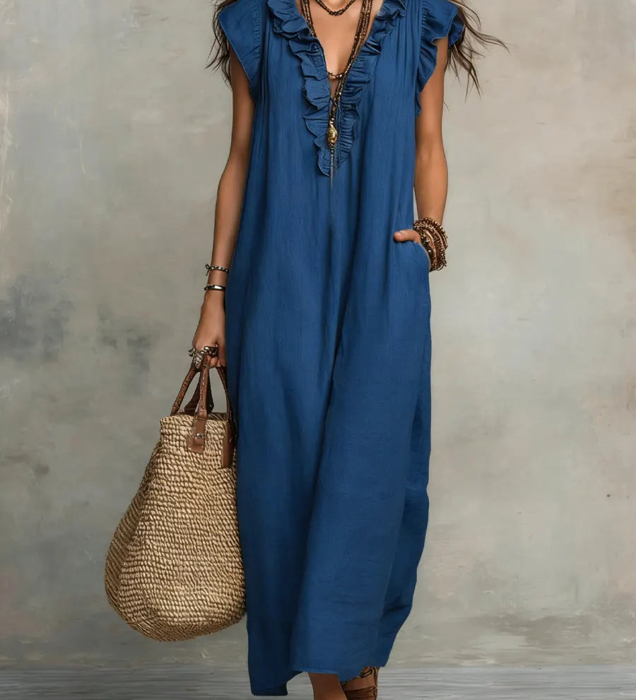 Camélia | Vestido Largo Bohemio Fluido