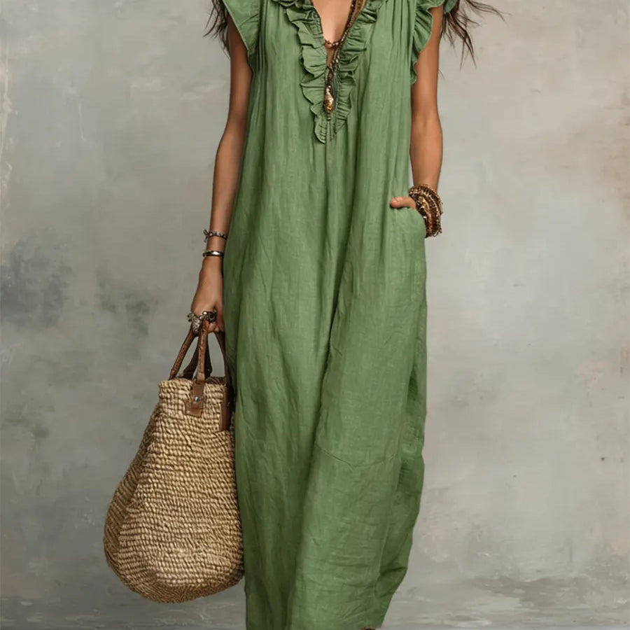 Elisabete | Vestido Largo Bohemio de  Algodón