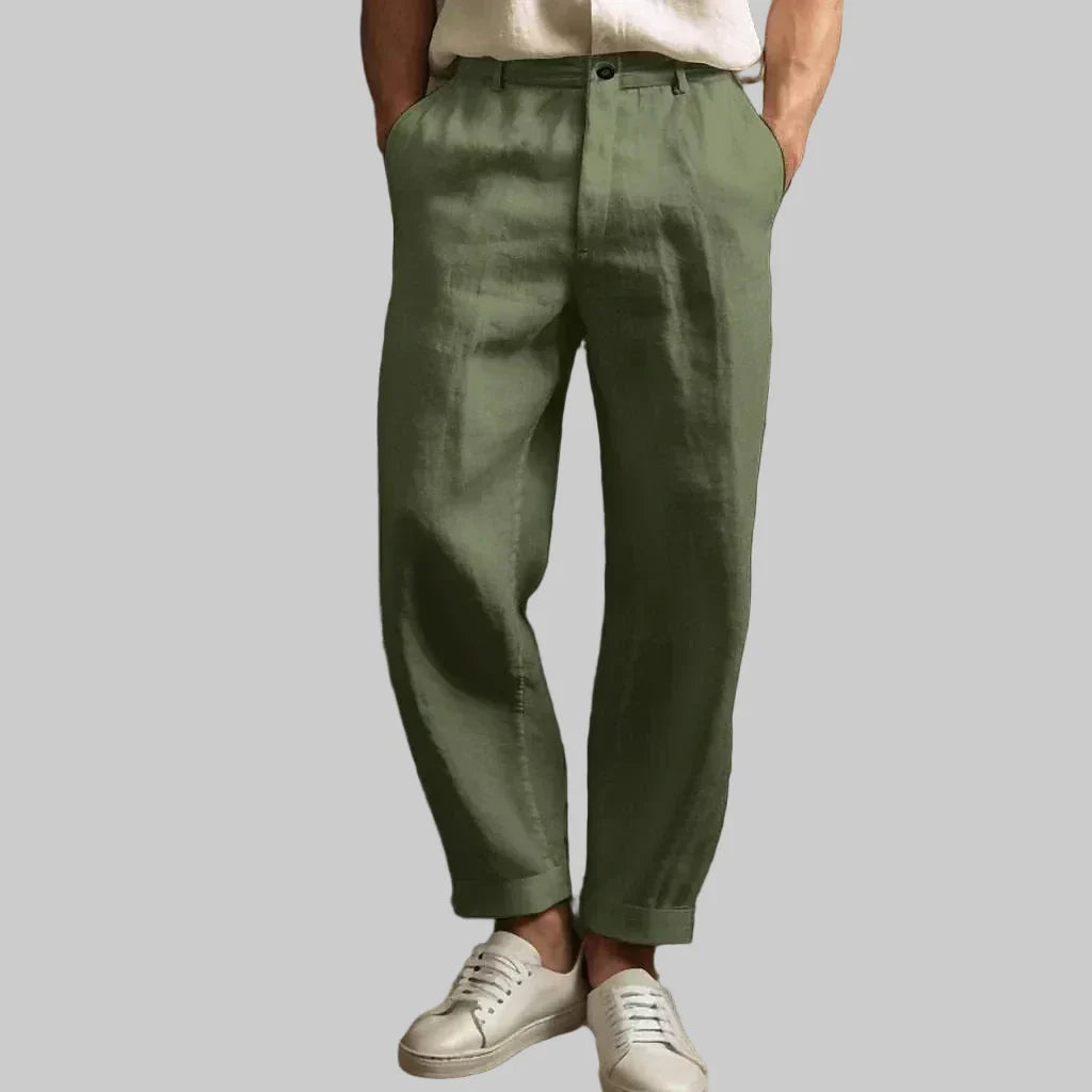 Dragutin | Comodidad y estilo incomparables con pantalones de lino y algodón