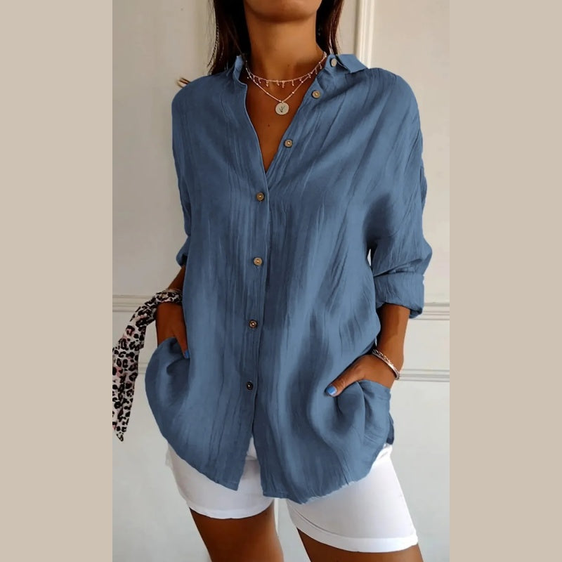 Feodora | Camisa Clásica de Solapa Simple