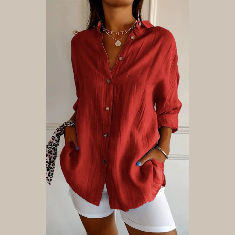 Feodora | Camisa Clásica de Solapa Simple
