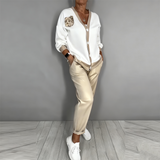 Ayesha | Conjunto de Cárdigan Elegante de Dos Piezas