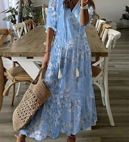 Guiomar | Vestido Midi de Estilo Boho Sin Esfuerzo