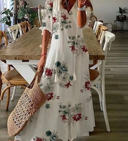 Guiomar | Vestido Midi de Estilo Boho Sin Esfuerzo